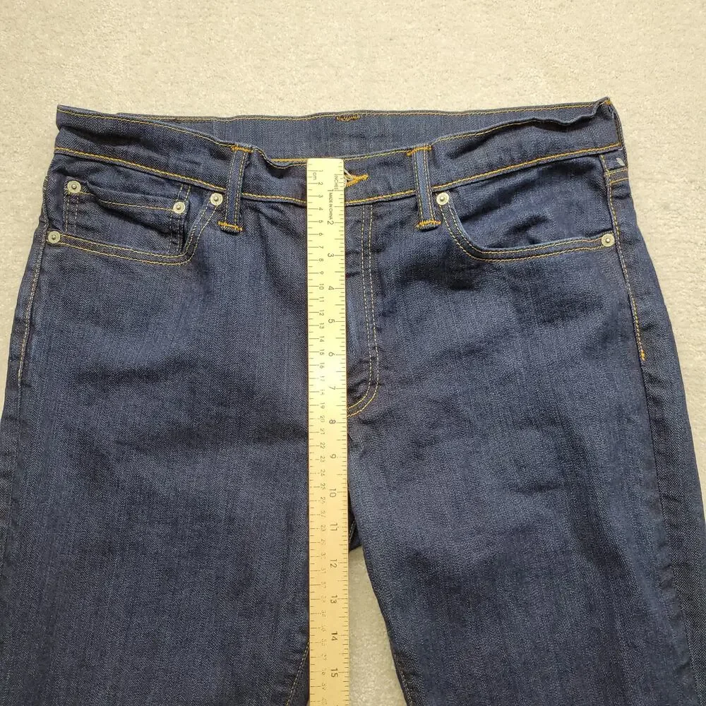 Levis 511 Mens Jeans 36x34 Slim Fit Dark Wash Stretch Denim Straight Leg